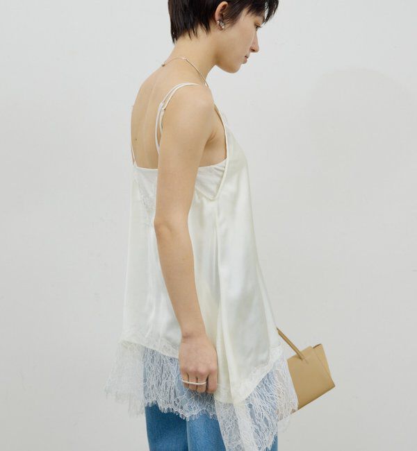  「【＋1で新鮮コーデ】レースキャミチュニック」|シャツ・ブラウス|