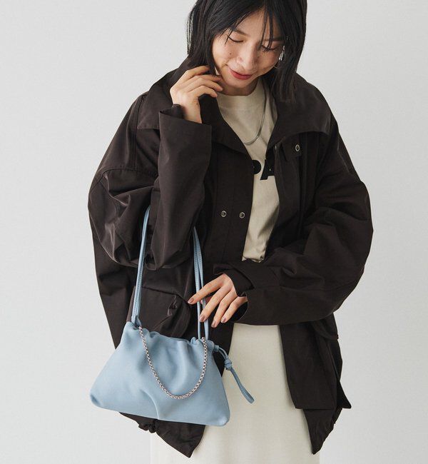  「レザー巾着4WAYミニショルダーバッグ」|ショルダー・メッセンジャー|