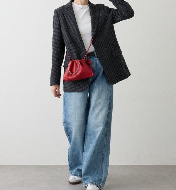  「レザー巾着4WAYミニショルダーバッグ」|ショルダー・メッセンジャー|