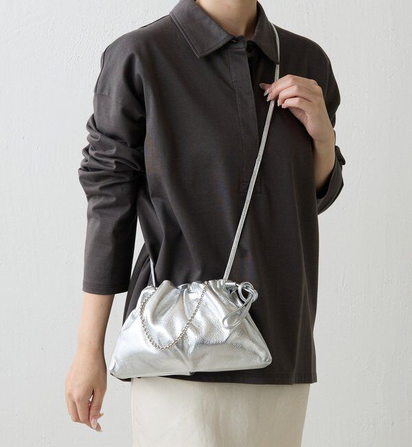  「レザー巾着4WAYミニショルダーバッグ」|ショルダー・メッセンジャー|