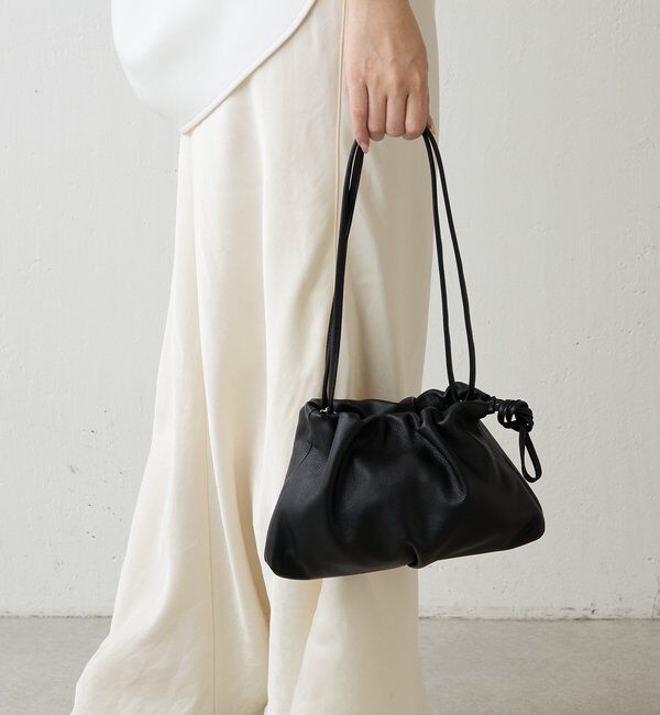  「レザー巾着4WAYミニショルダーバッグ」|ショルダー・メッセンジャー|