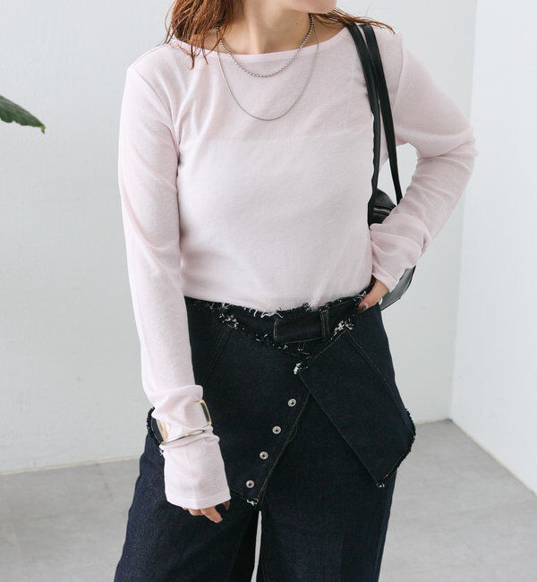  「newシアーロングTシャツ」|Tシャツ・カットソー|