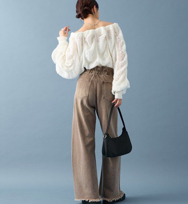  「ウェーブシアーホイップニット」|ニット・セーター|