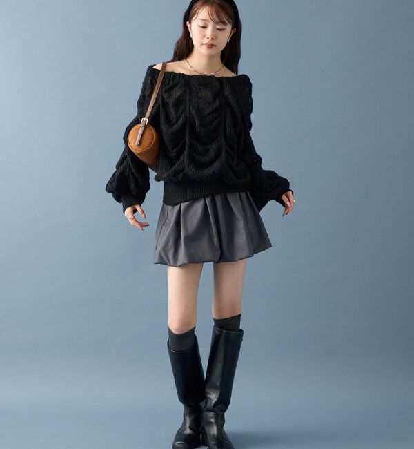  「ウェーブシアーホイップニット」|ニット・セーター|