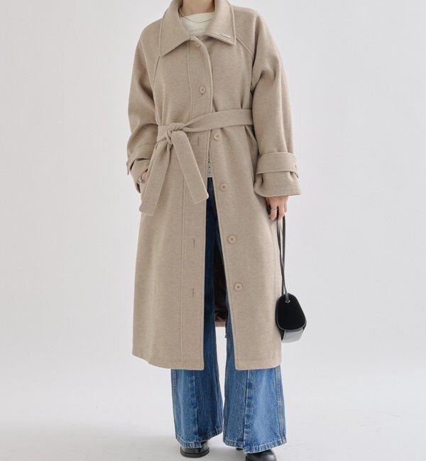  「テントラインロングコート」|その他|ベージュ