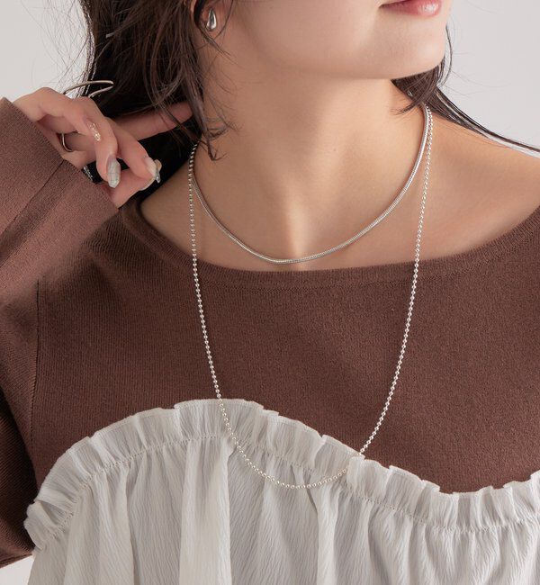  「スネイクチェーンネックレス」|リング|