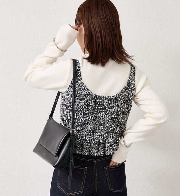  「メランジニットフリルビスチェ」|ニット・セーター|