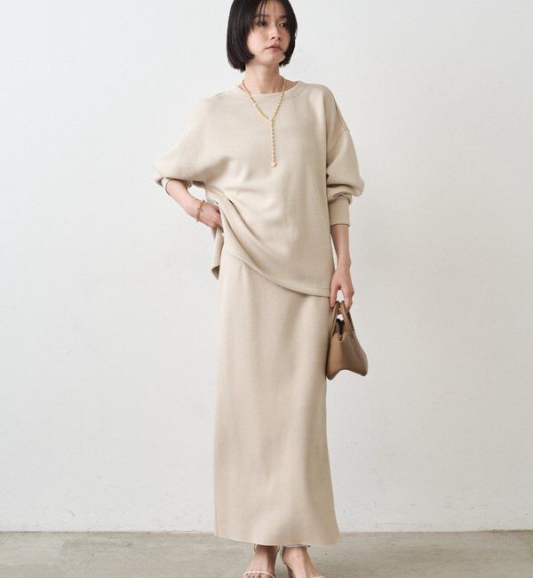  「【Lサイズも登場！】ポンチZIPタイトスカート」|スカート|