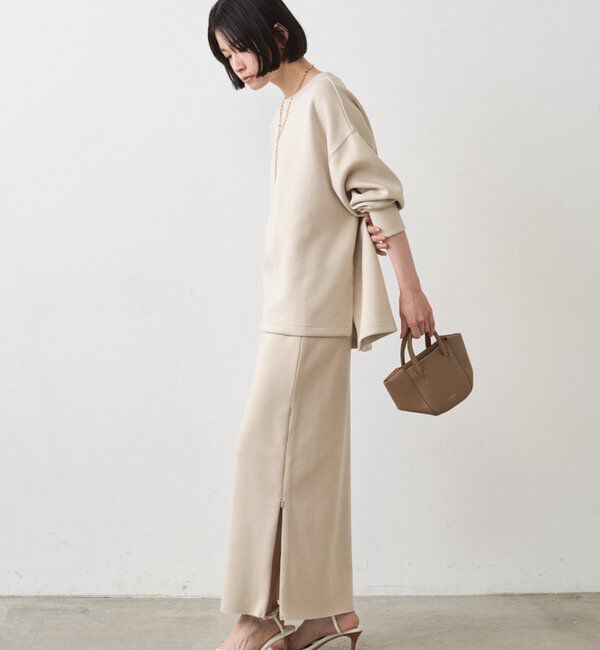  「【Lサイズも登場！】ポンチZIPタイトスカート」|スカート|