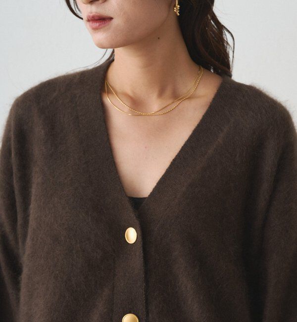  「シャギーショートニットカーディガン」|ニット・セーター|