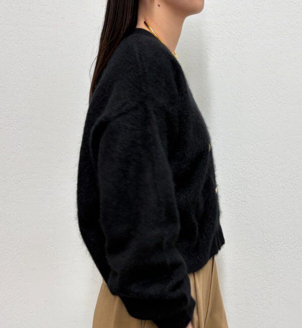  「シャギーショートニットカーディガン」|ニット・セーター|