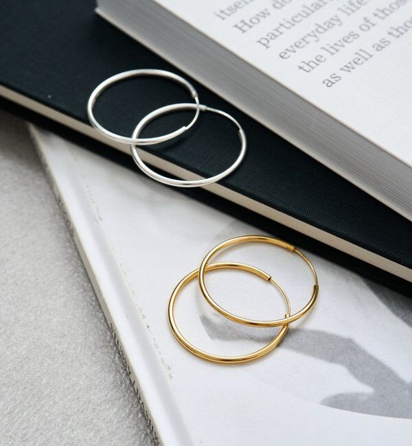  「【GALENA/ガレナ】SV925フープピアス」|リング|シルバー