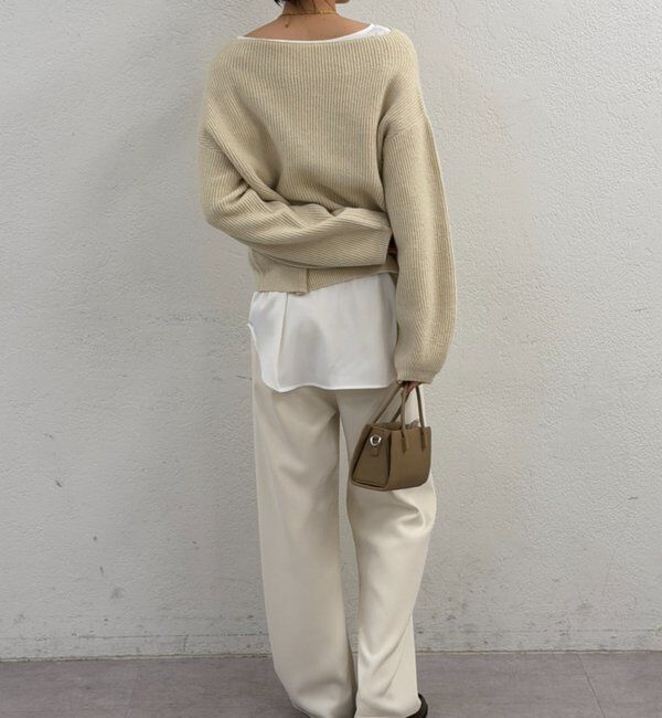  「オフショルニット」|ニット・セーター|