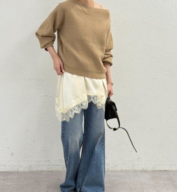  「オフショルニット」|ニット・セーター|