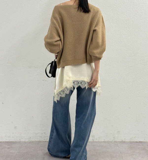  「オフショルニット」|ニット・セーター|