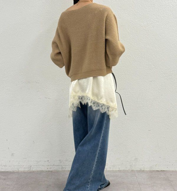  「オフショルニット」|ニット・セーター|