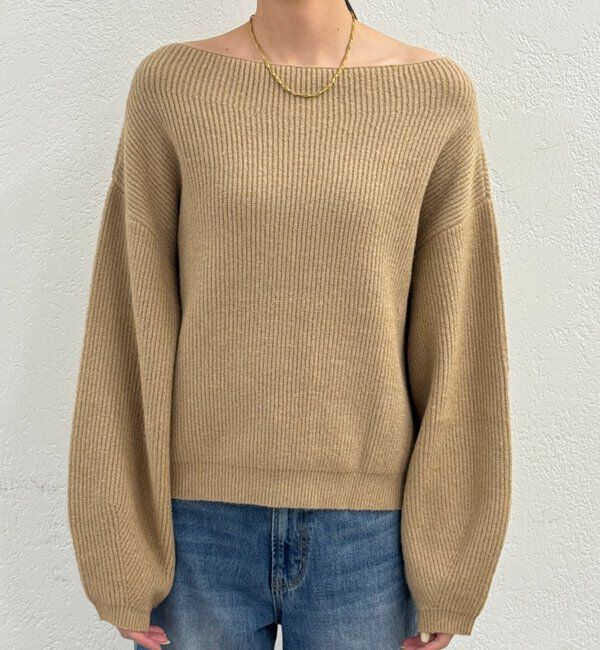  「オフショルニット」|ニット・セーター|