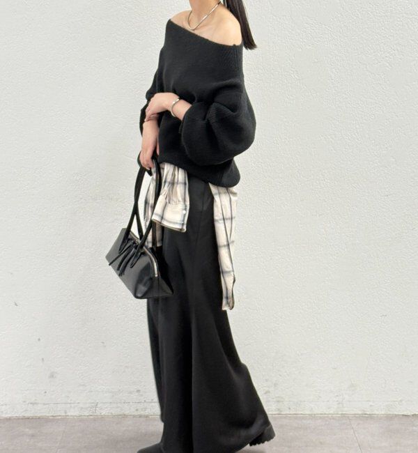  「オフショルニット」|ニット・セーター|