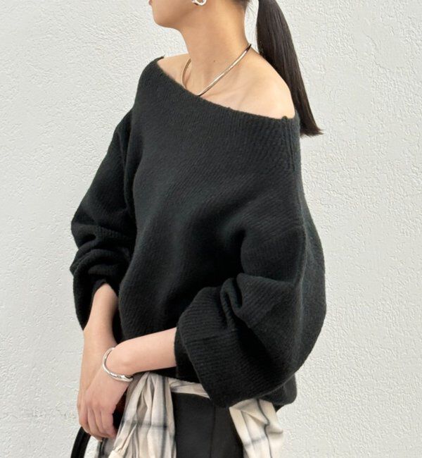  「オフショルニット」|ニット・セーター|