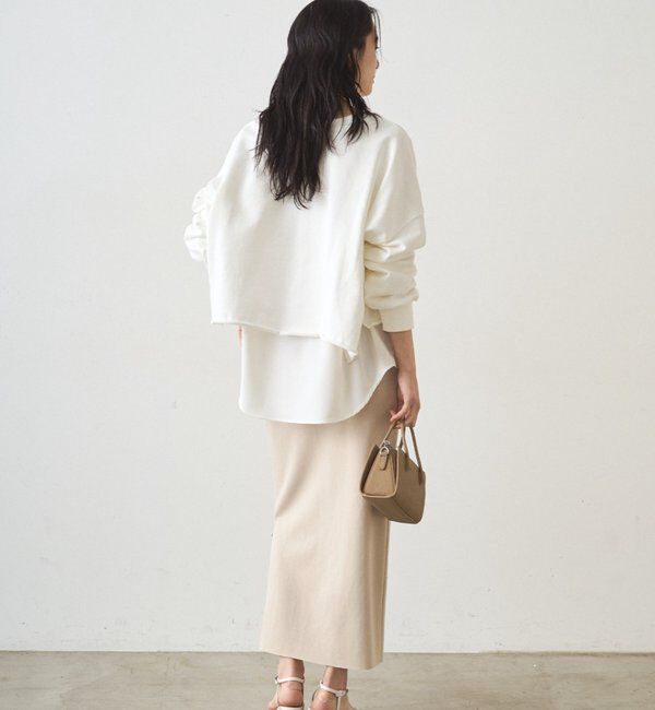  「スキッパーショートスウェット」|Tシャツ・カットソー|