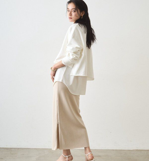  「スキッパーショートスウェット」|Tシャツ・カットソー|