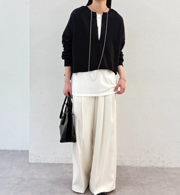  「スキッパーショートスウェット」|Tシャツ・カットソー|