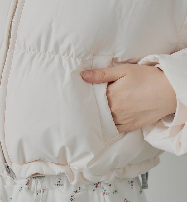  「ショート丈ファーフード中綿ブルゾン」|その他|