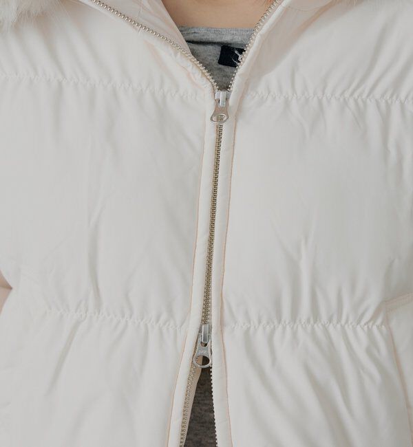  「ショート丈ファーフード中綿ブルゾン」|その他|