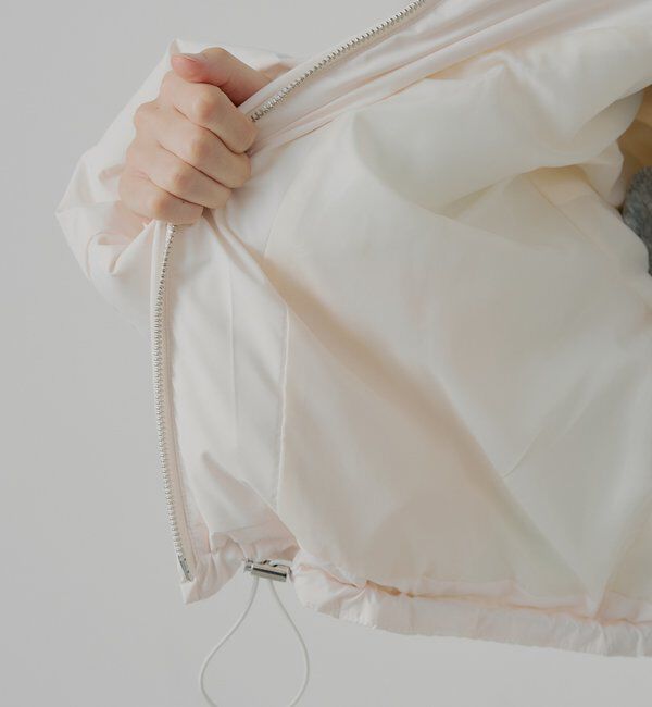  「ショート丈ファーフード中綿ブルゾン」|その他|