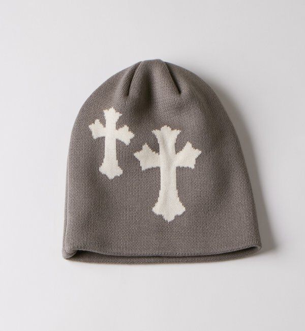  「クロスロゴビーニー」|ハット|グレー
