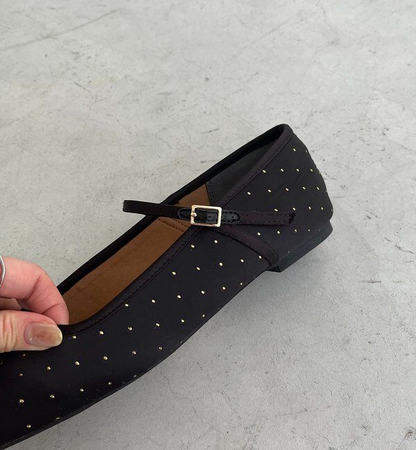  「【話題の人気シューズが再登場！】ドットフラットシューズ」|ロングブーツ|