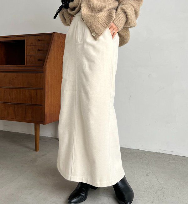  「ピーチタッチIラインスカート」|スカート|