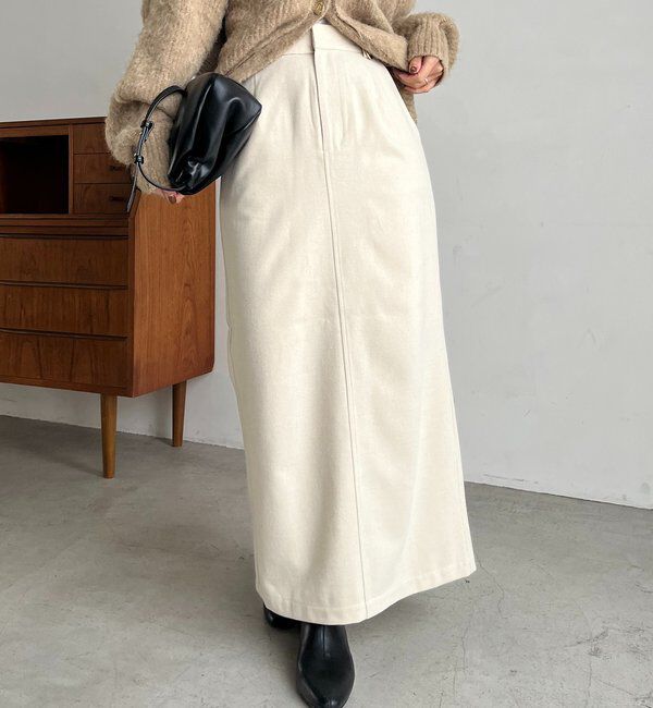  「ピーチタッチIラインスカート」|スカート|