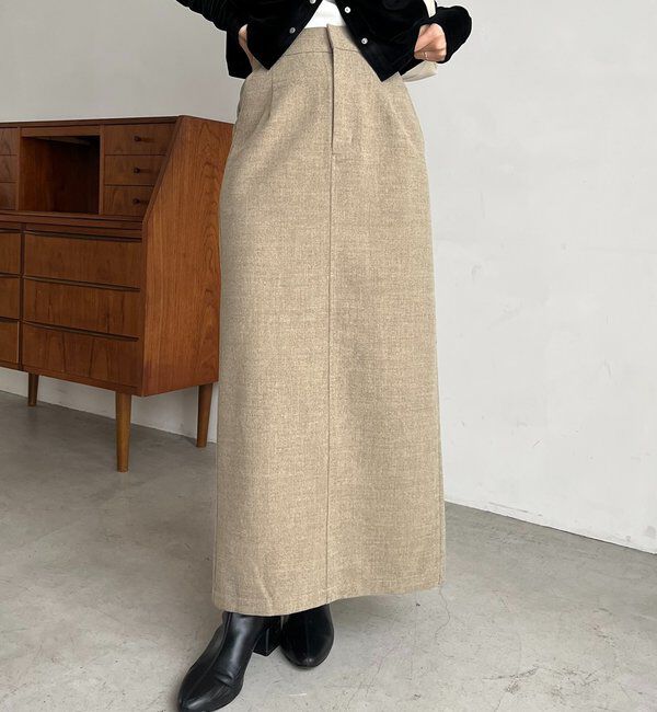  「ピーチタッチIラインスカート」|スカート|