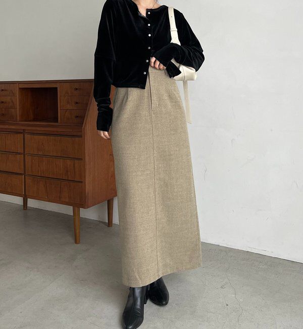  「ピーチタッチIラインスカート」|スカート|