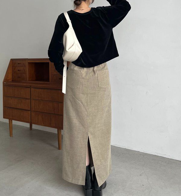  「ピーチタッチIラインスカート」|スカート|