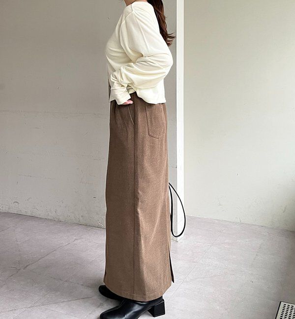 「ピーチタッチIラインスカート」|スカート|