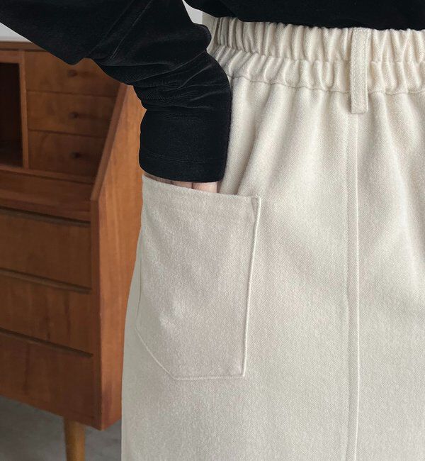  「ピーチタッチIラインスカート」|スカート|