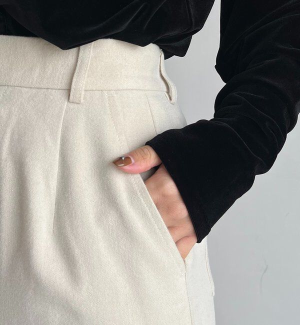  「ピーチタッチIラインスカート」|スカート|