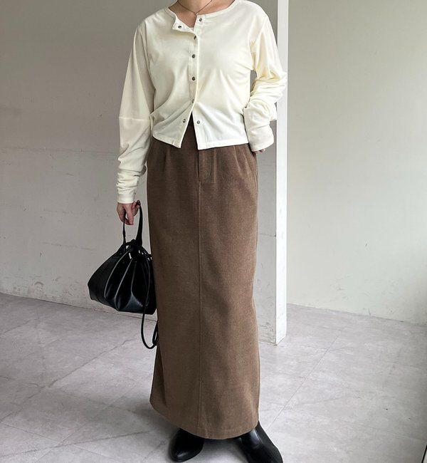  「ピーチタッチIラインスカート」|スカート|