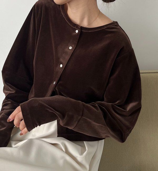  「ベロアカーディガン」|Tシャツ・カットソー|