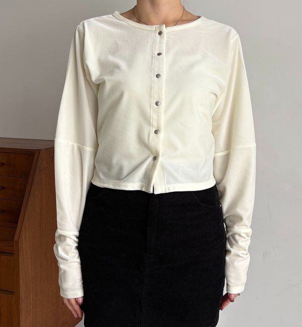  「ベロアカーディガン」|Tシャツ・カットソー|