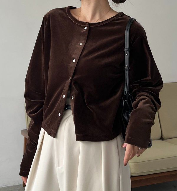  「ベロアカーディガン」|Tシャツ・カットソー|
