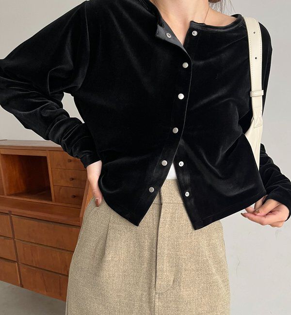  「ベロアカーディガン」|Tシャツ・カットソー|