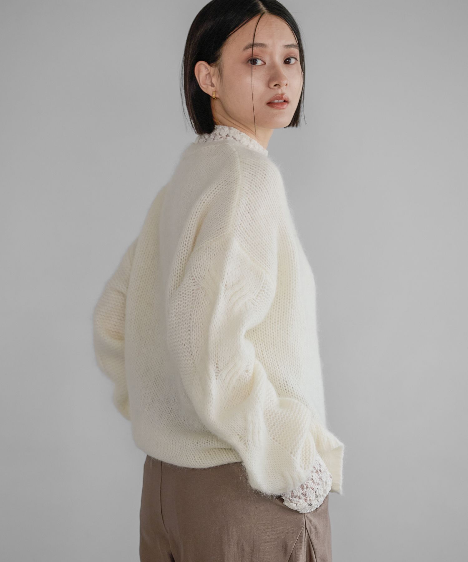 A part by 「モヘアケーブルニットプルオーバー」|ニット・セーター|