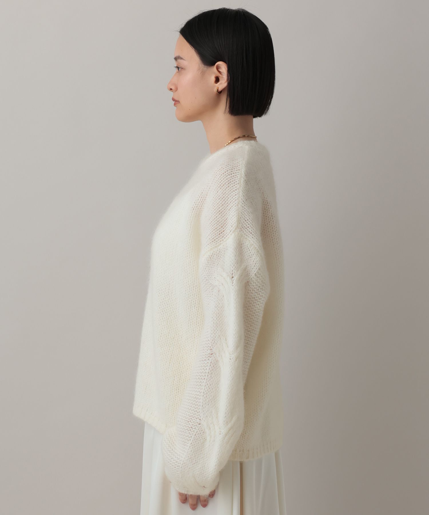 A part by 「モヘアケーブルニットプルオーバー」|ニット・セーター|