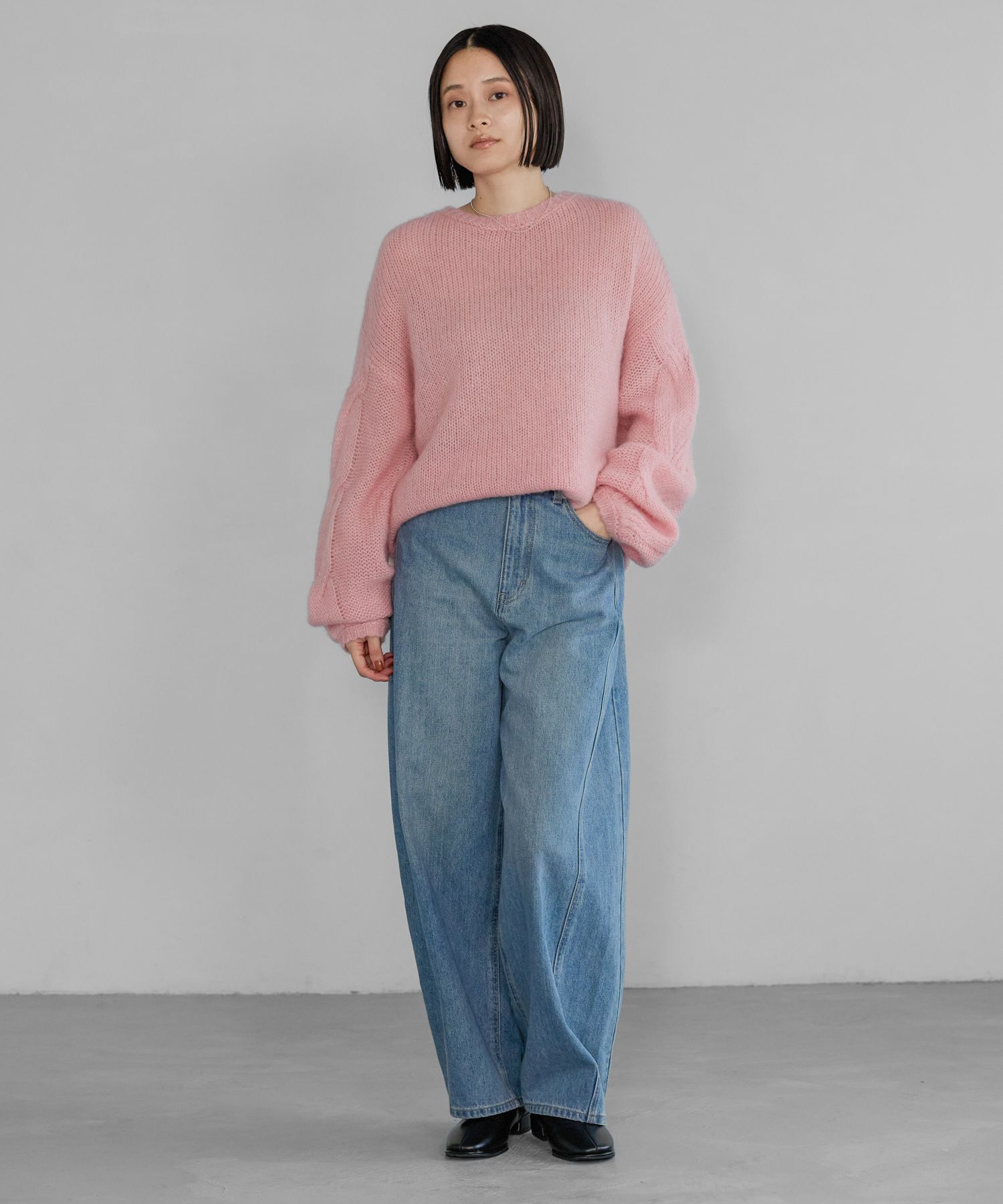 A part by 「モヘアケーブルニットプルオーバー」|ニット・セーター|