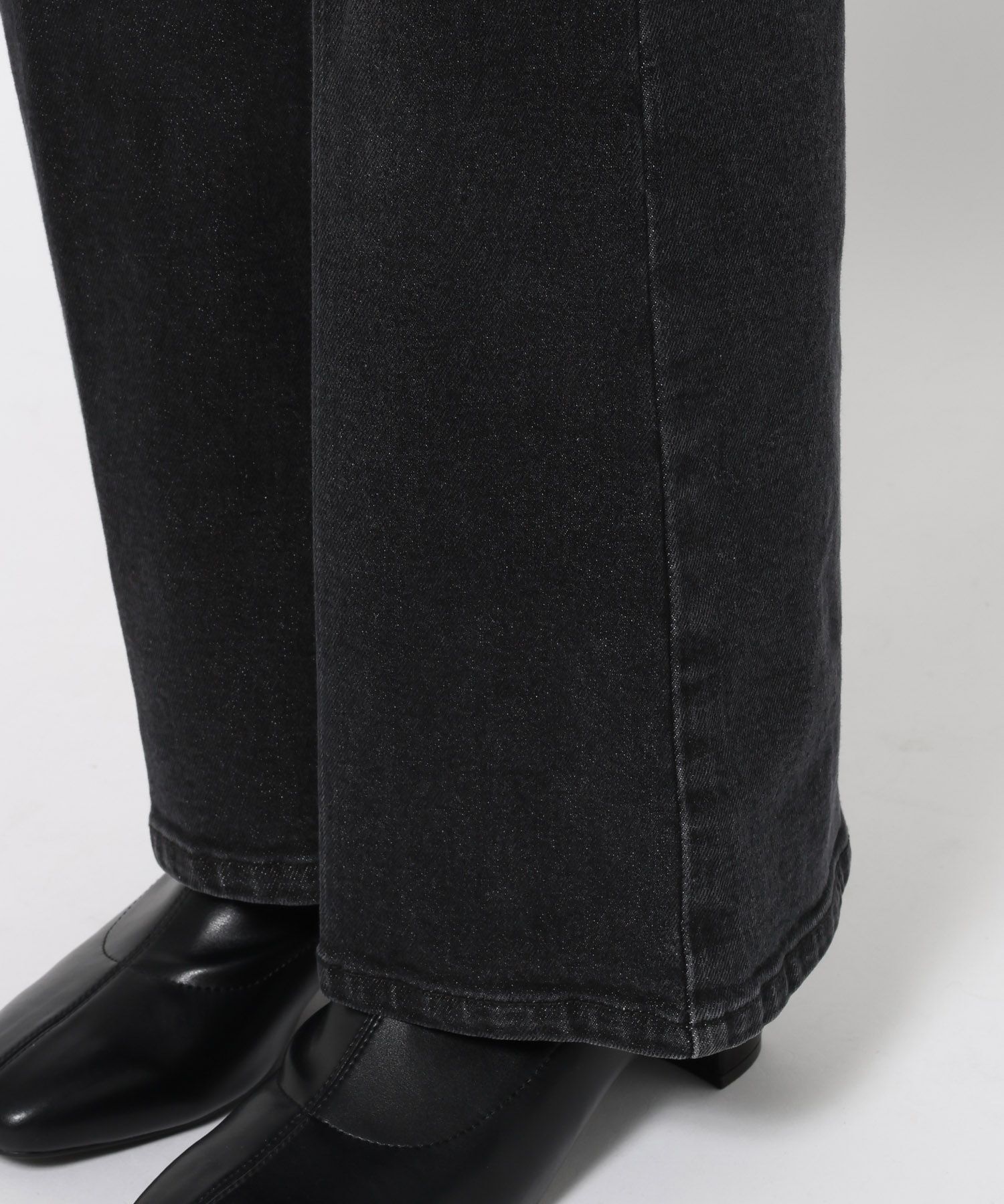 LOWRYS FARM「ストレッチデニムフレアパンツ」|デニム|