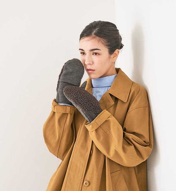 collex「【福田手袋】【タッチパネル対応】ボアミトングローブ」|手袋|