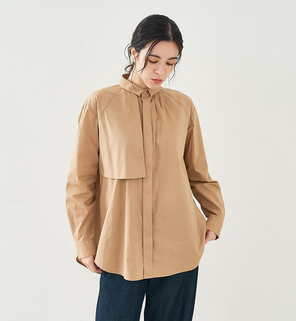 collex「フラップミニ衿ブラウス」|シャツ・ブラウス|